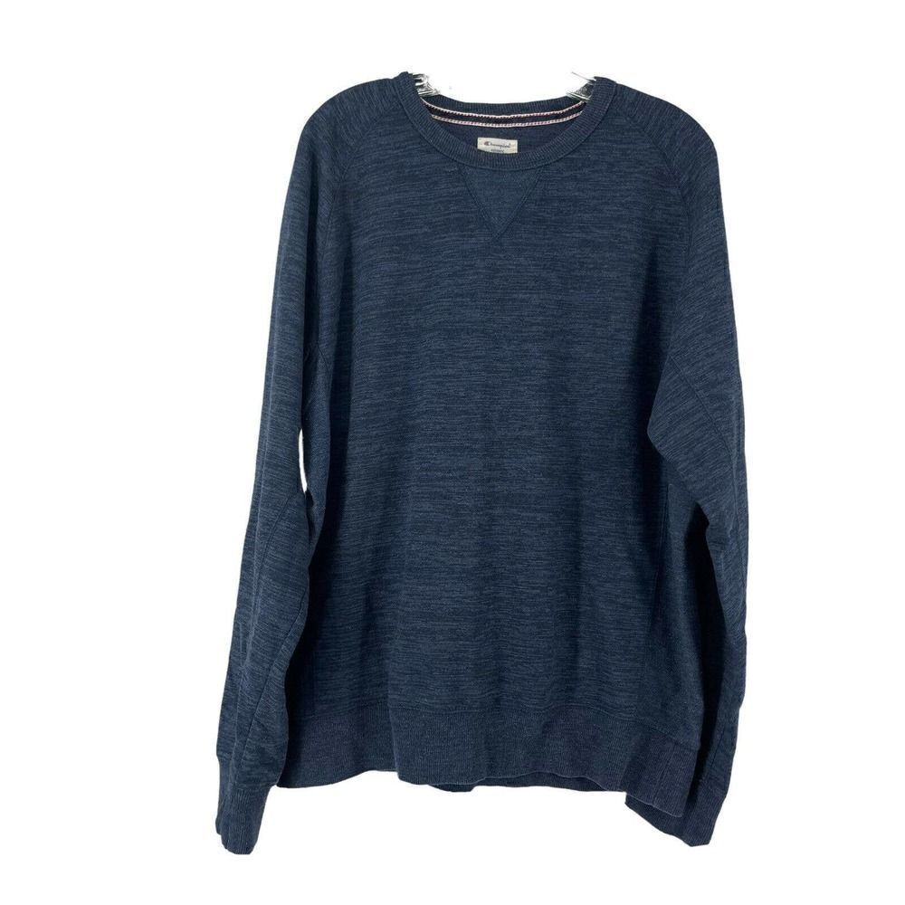 Champion Sweatshirt Blue Mens Size XL Long Sleeve Casual Top Crew Neck Authentic